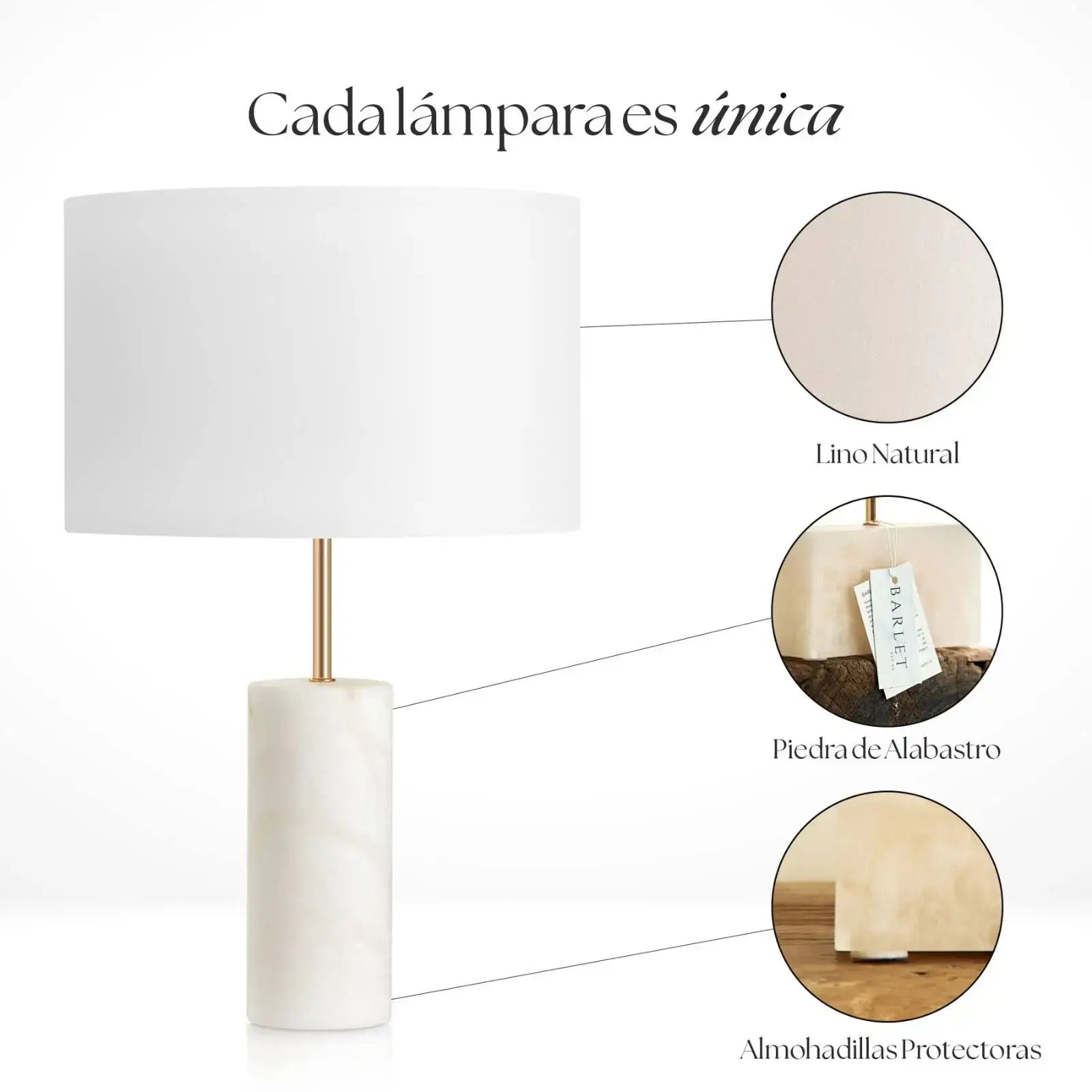 Lámpara de mesa moderna – Amalfi